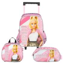 Kit Mochila De Rodinhas Lancheira Estojo Barbie Desenho Kit Mochila De Rodinhas Lancheira Estojo Barbie Desenho