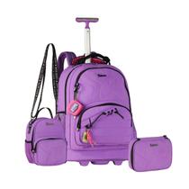 Kit Mochila De Rodinhas Luluca Lancheira Estojo Feminina Escolar Youtuber 2026