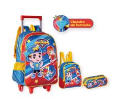 Kit Mochila De Rodinhas Oficial Os Aventureiros Luccas Neto - Clio