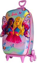 Kit mochila diplomata maxtoy 3d barbie borboleta com lancheira
