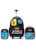 Kit Mochila Disney Rodinha Lancheira Estojo Escolar Mickey