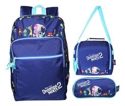 Kit Mochila Divertidamente Costas Lancheira Estojo Oficial G Kit Mochila Divertidamente Costas Lancheira Estojo Oficial G