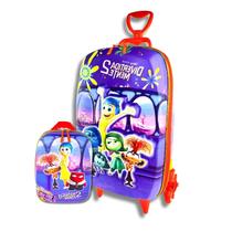 Kit Mochila Divertidamente Sala Controle Lancheira Escolar