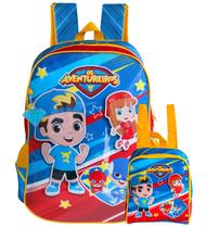 Kit Mochila Dos Aventureiros Luccas Neto + Lancheira Térmica Kit Mochila Dos Aventureiros Luccas Neto + Lancheira Térmica