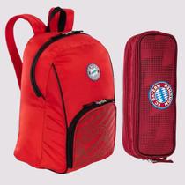 Kit Mochila e Estojo Bayern Vermelho
