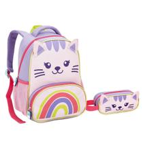 Kit Mochila e Estojo Creche Infantil Zoop