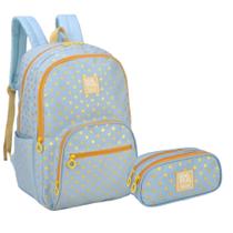 Kit Mochila e Estojo Duplo Juvenil Up4You Póa 47061-47065 - Kit Volta às Aulas