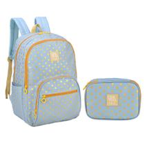 Kit Mochila e Estojo Duplo Juvenil Up4You Póa 47061-64 Kit Mochila e Estojo Duplo Juvenil Up4You Póa 47061-64