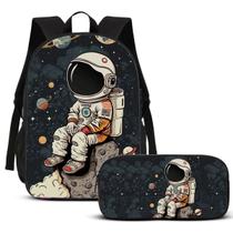 Kit Mochila e Estojo Escolar Astronauta 4 Volta as Aulas Kit Mochila e Estojo Escolar Astronauta 4 Volta as Aulas
