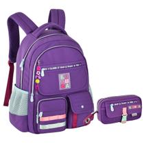 Kit Mochila e Estojo Escolar Juvenil Da Youtuber Luluca Kit Mochila e Estojo Escolar Juvenil Da Youtuber Luluca