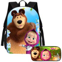 Kit Mochila e Estojo Escolar Masha Volta as Aulas Kit Mochila e Estojo Escolar Masha Volta as Aulas
