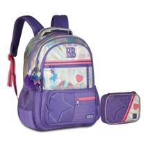 Kit Mochila e Estojo Holográfico Rebecca Bonbon Kit Mochila e Estojo Holográfico Rebecca Bonbon