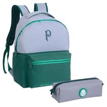 Kit Mochila E Estojo Material Escolar Futebol Palmeiras