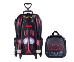 Kit Mochila e Lancheira Batman Chrome Wheels Infantil