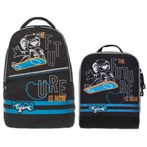 Kit mochila e lancheira costas lovit future tigor - pacific Kit mochila e lancheira costas lovit future tigor - pacific