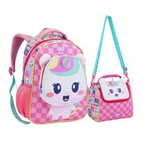 Kit Mochila e Lancheira Creche Escolar Animais Kit Mochila e Lancheira Creche Escolar Animais