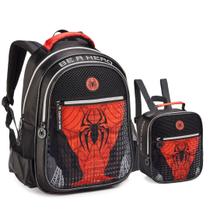 Kit Mochila e Lancheira Creche Infantil Spider