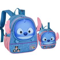 Kit Mochila e Lancheira Creche Infantil Tsum Tsum Stitch Kit Mochila e Lancheira Creche Infantil Tsum Tsum Stitch