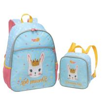 Kit Mochila e Lancheira Escolar Infantil Dream Big Azul - Pacific Kit Mochila e Lancheira Escolar Infantil Dream Big Azul - Pacific
