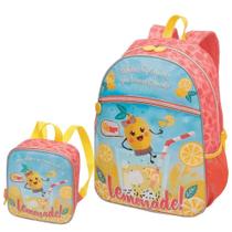 Kit Mochila e Lancheira lemonade