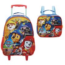 Kit Mochila E Lancheira Patrulha Canina Escolar Infantil