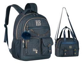 Kit Mochila E Lancheira Rebecca Bonbon Jeans Menina Oficial Kit Mochila E Lancheira Rebecca Bonbon Jeans Menina Oficial