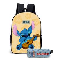 Kit Mochila e o estojo Escolar Masculino Feminino Stitch Volta às Aulas Kit Mochila e o estojo Escolar Masculino Feminino Stitch Volta às Aulas