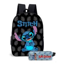 Kit Mochila e o estojo Escolar Masculino Feminino Stitch Volta às Aulas Kit Mochila e o estojo Escolar Masculino Feminino Stitch Volta às Aulas