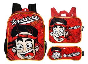 Kit Mochila Enaldinho Costas Infantil Escolar Aulas Oficial