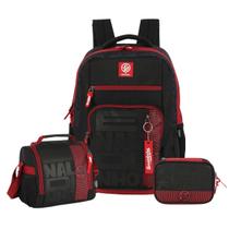 Kit Mochila Enaldinho Costas Lancheira Térmica E Estojo Box
