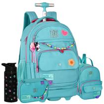 Kit Mochila Escola Carrinho Rebecca Bonbon Menina Juvenil RB