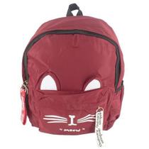 Kit Mochila Escola Juvenil Gatinho Costas ZC010