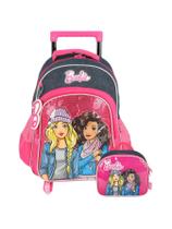 Kit Mochila Escolar 2Em1 Rodas + Lancheira Barbie - ul Kit Mochila Escolar 2Em1 Rodas + Lancheira Barbie - ul
