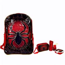 Kit Mochila Escolar Acessórios Infantil Homem Aranha Kit Mochila Escolar Acessórios Infantil Homem Aranha
