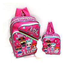 Kit Mochila Escolar Boneca Lol Surprise Rosa Costas G Menina Kit Mochila Escolar Boneca Lol Surprise Rosa Costas G Menina