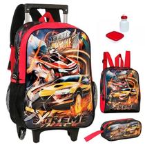 Kit Mochila Escolar Carro Machine Rodinha 2 em 1 G Infantil Kit Mochila Escolar Carro Machine Rodinha 2 em 1 G Infantil