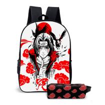 Kit Mochila Escolar Com Estojo Infantil Naruto Volta Às Aula
