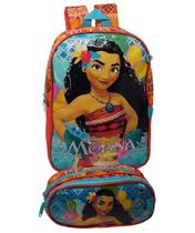 Kit Mochila Escolar Costa 36Cm Media Moana Adventuer Original Chenson + Estojo Duplo Kit Mochila Escolar Costa 36Cm Media Moana Adventuer Original Chenson + Estojo Duplo