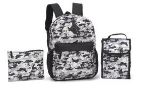Kit Mochila Escolar Costas Meninos Game Over Camuflada Tam G