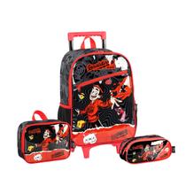 Kit Mochila Escolar de Carrinho Enaldinho Youtuber Infantil Meninos Original Kit Mochila Escolar de Carrinho Enaldinho Youtuber Infantil Meninos Original