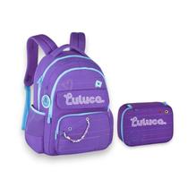 Kit Mochila Escolar De Costas Luluca Infantil