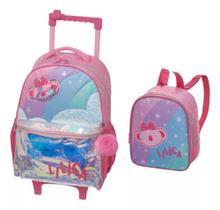 Kit Mochila Escolar De Rodinhas +Lancheira Lilica Ripilica - Pacific Coleção 2025