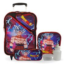 Kit Mochila Escolar Dragon Ball Z Super Rodinhas