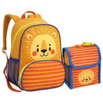 Kit Mochila Escolar E Lancheira Térmica Infantil Creche Pré-escola 0 a 4 Anos Menino Menina