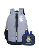 Kit Mochila Escolar Esportiva Costas+Lancheira Real Madrid