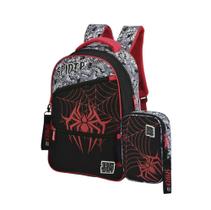 Kit Mochila Escolar + Estojo De Lápis Box Aranha Homem Aranha Kit Mochila Escolar + Estojo De Lápis Box Aranha Homem Aranha