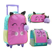Kit Mochila Escolar + Estojo + Lancheira Chenson 8734024 Kit Mochila Escolar + Estojo + Lancheira Chenson 8734024