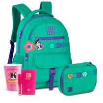 Kit Mochila Escolar Feminina Rebecca Bonbon Estojo Grande RB