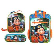 Kit Mochila Escolar G + Lancheira + Estojo Rusty Rivets Kit Mochila Escolar G + Lancheira + Estojo Rusty Rivets