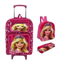 Kit Mochila Escolar Grande Com Rodinha Personagens Com Lancheira